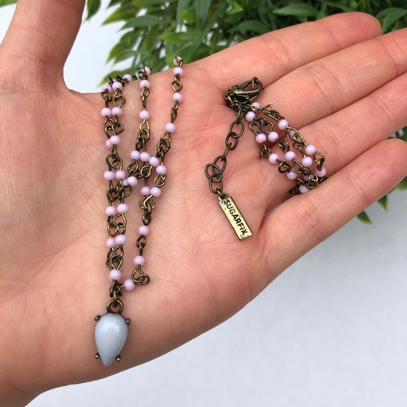 SUGARFIX by BaubleBar Beaded Cage Pendant Necklace - Picture 6 of 7